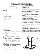 Preview for 4 page of KitchenAid KWCU405SBL0 Installation & Use Manual