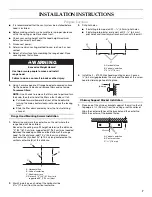 Preview for 7 page of KitchenAid KWCU405SBL0 Installation & Use Manual