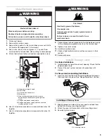 Preview for 9 page of KitchenAid KWCU405SBL0 Installation & Use Manual