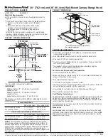 KitchenAid KXW4330Y Manual preview