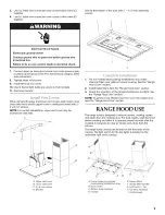 Preview for 9 page of KitchenAid KXW4430YSS0 Installation Instructions And Use & Care Manual