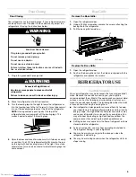 Preview for 9 page of KitchenAid Overlay Overlay Model Refrigerator Use And Care Manual