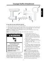 Preview for 7 page of KitchenAid SAUSAGE STUFFER Instructions Manual