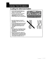 Preview for 10 page of KitchenAid Sculptura KUD124SE Use And Care Manual