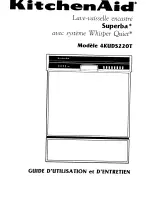 Preview for 29 page of KitchenAid Superba 4KUDS220T Use And Care Manual