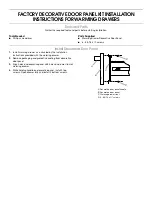 KitchenAid W10133235 Installation Instructions preview