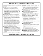 Preview for 3 page of KitchenAid WVW53UC0HV Installation Instructions  Use And Care Manual