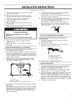 Preview for 7 page of KitchenAid WVW53UC0HV Installation Instructions  Use And Care Manual