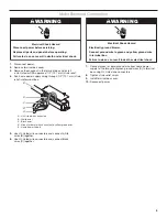 Preview for 9 page of KitchenAid WVW53UC0HV Installation Instructions  Use And Care Manual