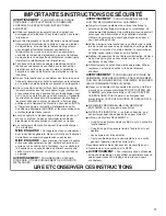 Preview for 17 page of KitchenAid WVW53UC0HV Installation Instructions  Use And Care Manual