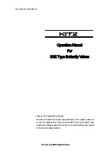 Preview for 1 page of Kitz SGE Operation Manual