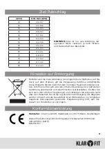 Preview for 9 page of Klarfit 10006712 Manual