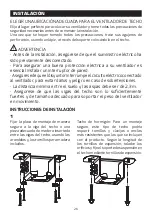 Preview for 28 page of KLASS Fan TORONTO DC User Manual