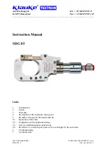 Preview for 5 page of Klauke TEXTRON SDG 85 Instruction And Service Manual