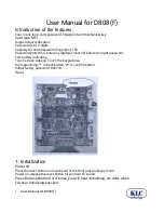 KLC Watchdog D808 User Manual preview