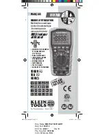 Preview for 37 page of Klein Tools MM600 Instruction Manual