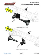 Preview for 27 page of Klenn Air Horns RAMHD-230/734 Installation Manual