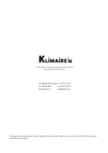 Preview for 215 page of Klimaire KDIP012-H2 Service Manual