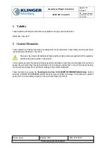 Preview for 2 page of KLINGER SCHÖNEBERG INTEC K411-T&L-STD Assembly And Repair Instructions