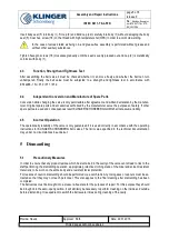 Preview for 5 page of KLINGER SCHÖNEBERG INTEC K411-T&L-STD Assembly And Repair Instructions