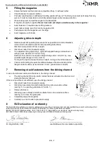 Preview for 7 page of KMR 12000607 Additional Instructions