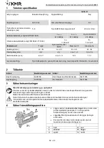 Preview for 20 page of KMR 12000607 Additional Instructions