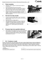 Preview for 33 page of KMR 12100566 Instructions Manual