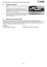 Preview for 11 page of KMR 12100581 Instructions Manual