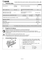 Preview for 26 page of KMR 12100581 Instructions Manual