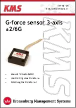 KMS G-force sensor 3-axis +- 2/6G Manual For Installation preview