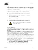 Preview for 12 page of KMT Streamline SL-V 100 Plus Operation And Maintenance Manual