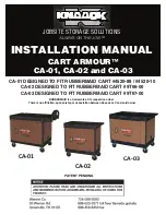 Knaack CART ARMOUR CA-01, CART ARMOUR CA-02 Installation Manual preview