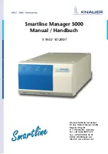 Preview for 1 page of Knauer Smartline Manager 5000 Manual