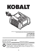 Preview for 79 page of Kobalt 4963560 Manual