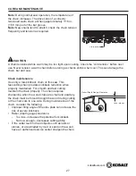 Preview for 27 page of Kobalt KCS 180B User Manual