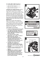 Preview for 22 page of Kobalt NEXT GENERATION OF TOUGH TOOLS SM2507LW User Instructions