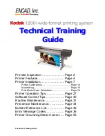 Kodak 1200I Technical Training Manual preview