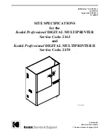 Preview for 1 page of Kodak DIGITAL MULTIPRINTER II - SITE Specifications