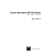 Preview for 3 page of Kodak VERSAMARK DP7122 Operator'S Manual