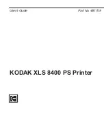 Preview for 1 page of Kodak XLS 8400 PS User Manual