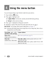 Preview for 38 page of Kodak ZD15 - Easyshare Zoom Digital Camera Extended User Manual