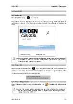 Preview for 15 page of Koden CVS-702D Basic Operation Manual