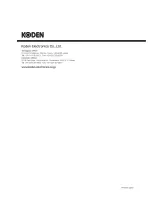 Preview for 132 page of Koden KGP-920 Operation Manual