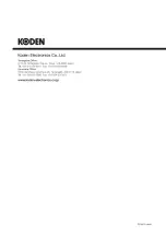 Preview for 82 page of Koden MDC-2000 series Operation Manual