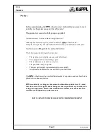 Preview for 3 page of Koeppl 4H 500 Operator'S Manual