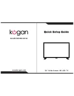 Kogan KALED32DH5000VA Quick Setup Manual preview