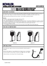 Kohler AWAKEN Geometric 72415T-E Installation Instructions preview