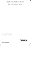 Preview for 1 page of Kohler Components K-77986-2MB Installation And Care Manual