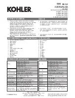 Preview for 7 page of Kohler Escale
K-23076T-CPS Installation Instructions Manual