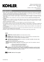 Preview for 2 page of Kohler K-77780T-0 Installation Manual